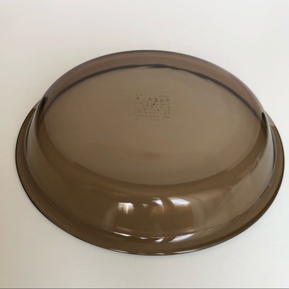 Pyrex 209 Brown Tinted Glass Pie Pan Plate 9” - Picture 4 of 7